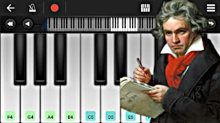 Beethoven  Für Elise  Mobile Piano PERFECT PIANO Piano Tutorial🎹🎹🎹 [upl. by Ontine359]