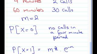 Poisson Probability Distribution Worked Example [upl. by Ennaesor940]