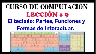 El teclado Partes Funciones y Formas de Interactuar con el Computador Computación Básica Video 9 [upl. by Idorb]