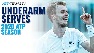 2020 ATP Tennis Underarm Serve Compilation [upl. by Ajak]