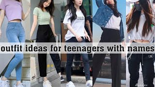 outfit ideas for teenagers with namesTHE TRENDY GIRL [upl. by Hettie]