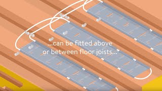 Underfloor Heating Between Floor Joists  ClippaPlate® [upl. by Samantha]