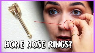 How to Put In a Bone Nose Ring [upl. by Accber]