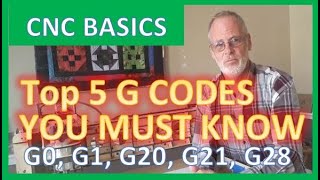 TOP FIVE  MUST KNOW  G Codes You Will Use For amp How To Use Them on your cnc Router Laser gcode [upl. by Etnelav]