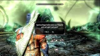 The Elder Scrolls V Skyrim  Reset Skill Perks [upl. by Everard41]