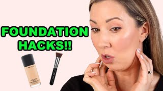 The best way to apply LIQUID FOUNDATION  With A Brush [upl. by Aerdnod356]