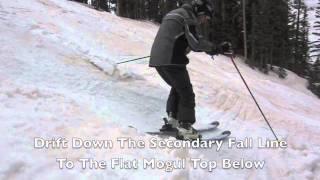 Learn To Ski Moguls  Green Line Mogul Skiing Technique Demo [upl. by Aelanej]