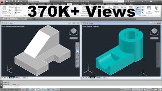 AutoCAD 3D Basics Training Exercises  1 of 3 [upl. by Roderic]