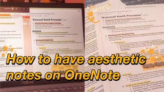 DIGITAL NOTE TAKING I How to take organized and aesthetic notes in OneNote [upl. by Yrrak]