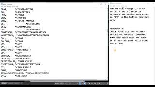 AUTOCAD  HOW TO EDIT COMMAND ALIASES [upl. by Enoid]