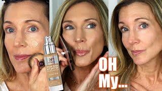 Foundation Friday Over 50  NEW IT Cosmetics Your Skin But Better Foundation  Skincare [upl. by Mcknight]