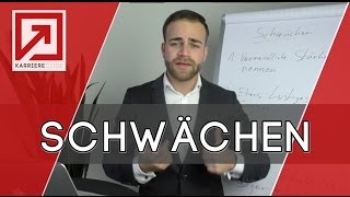 Vorstellungsgespräch  Stärken und Schwächen ► Welche Schwächen haben Sie [upl. by Burrows]