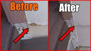 How To Repair Damaged Siding  THE HANDYMAN [upl. by Ayirp435]