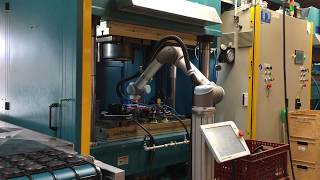 Robot automation in Compression Rubber Moulding by Betech AS [upl. by Winonah]