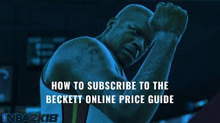 How to Subscribe to the Beckett Online Price Guide [upl. by Anilocin114]