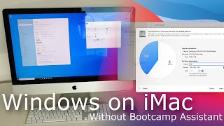 Install Windows 10 on an iMac without Bootcamp Assistant [upl. by Aceber]