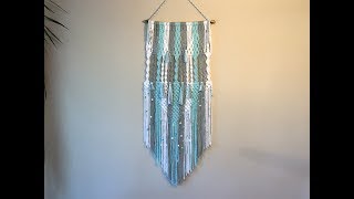 Learn macrame wall hangings  3 colour pattern [upl. by Artsa]