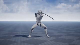 Katana Animation Set for UE4 [upl. by Ssilem801]