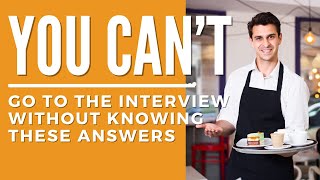 Server Interview Questions  How to Become a Waiter  Waitress amp Waiter Training [upl. by Yrennalf]