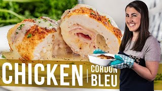 Classic Chicken Cordon Bleu Baked or Fried [upl. by Lutero]