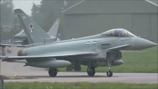 Part 1 Mass Launch 22x Typhoons at RAF Coningsby 6th May 2023 [upl. by Elaen]