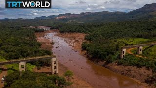 Brazil Dam Collapse Authorities warn of environmental damage [upl. by Kieran8]