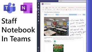 How to use a OneNote Staff Notebook in Microsoft Teams [upl. by Sashenka73]