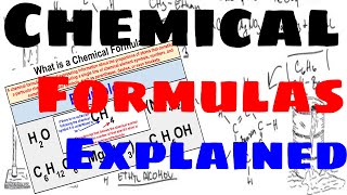 Chemical Formulas  Explained [upl. by Ecinom]