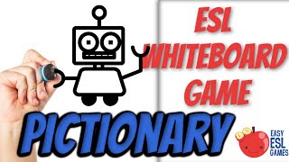 ESL Whiteboard Games  Pictionary  Videos For Teachers [upl. by Nakhsa]