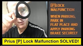 Prius P Lock Malfunction Solved Bad 12 Volt Battery [upl. by Box]