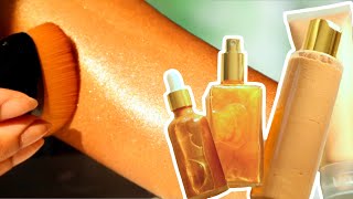 How To Make SHIMMER BODY LOTION amp OIL [upl. by Dryfoos]