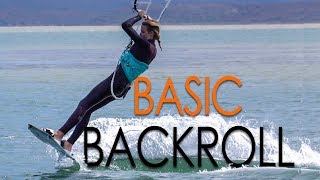 how to backroll kiteboard  kitesurf tutorial [upl. by Elyr]