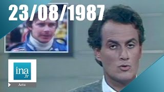 20h Antenne 2 du 23 août 1987  Mort de Didier Pironi  Archive INA [upl. by Bloem98]