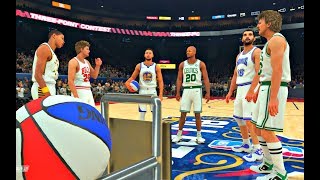 NBA 2K18 The Greatest 3 Point Contest of All Time Curry Bird Allen Stojakovic Miller Kerr [upl. by Arekat174]