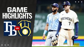 Rays vs Brewers Game Highlights 43024  MLB Highlights [upl. by Astrid]