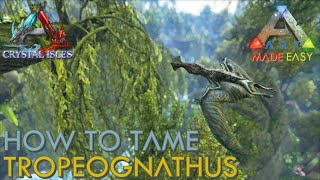 🆕 How to Trap amp Tame Tropeognathus  Crystal Isles  ARK Made Easy [upl. by Aisile]