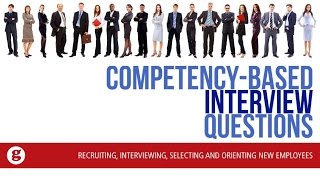 Competency Based Interview Questions [upl. by Laicram]