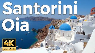 Oia Santorini Walking Tour 4k Ultra HD 60fps – With Captions [upl. by Emmaline]