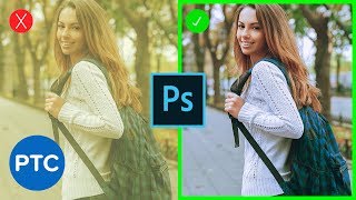 Remove ANY Color Cast FAST amp EASY In Photoshop  90Second Tip 08 [upl. by Ainocal585]