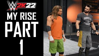 WWE 2K22  MyRise  Gameplay Walkthrough  Part 1  quotSuperstar Creation Performance Centerquot [upl. by Weidar]