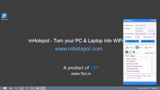 mHotspot Version 74 Free WiFi Hotspot Software for Windows [upl. by Rehpinnej800]