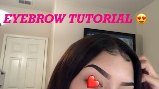 Eyebrow tutorial [upl. by Yokoyama]