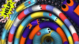 Slitherio  World Biggest Worm Party Ever  Slitherio Epic Moments [upl. by Cherie400]