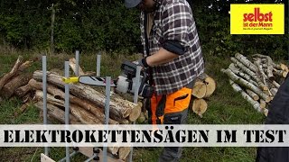 Elektrokettensägen im Test [upl. by Novanod]