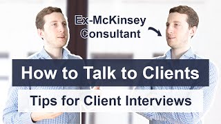 Talk like a Consultant  How to conduct Interviews with Clients [upl. by Stargell]