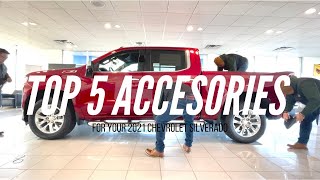 TOP 5 ACCESSORIES FOR YOUR 2021 CHEVY SILVERADO  BEST SELLERS AT CLIFF ANSCHUETZ CHEVROLET [upl. by Aileduab194]