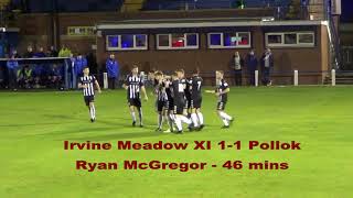 Irvine Meadow XI v Pollok  29th September 2021  Just the Goals [upl. by Gayleen]