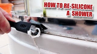 How to PROPERLY ReSilicone a Shower [upl. by Hyde]