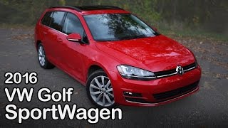 2016 Volkswagen Golf SportWagen Review Curbed with Craig Cole [upl. by Leonid243]