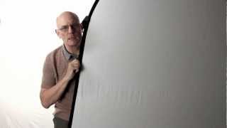 Folding a large Popup backdrop or reflector Tutorial [upl. by Eciram]